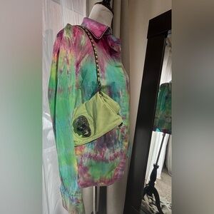 ALEXANDER WANG: SOLD OUT NYC RUNWAY TIE-DYE BUTTON-UP SHIRT 🎨✨💸